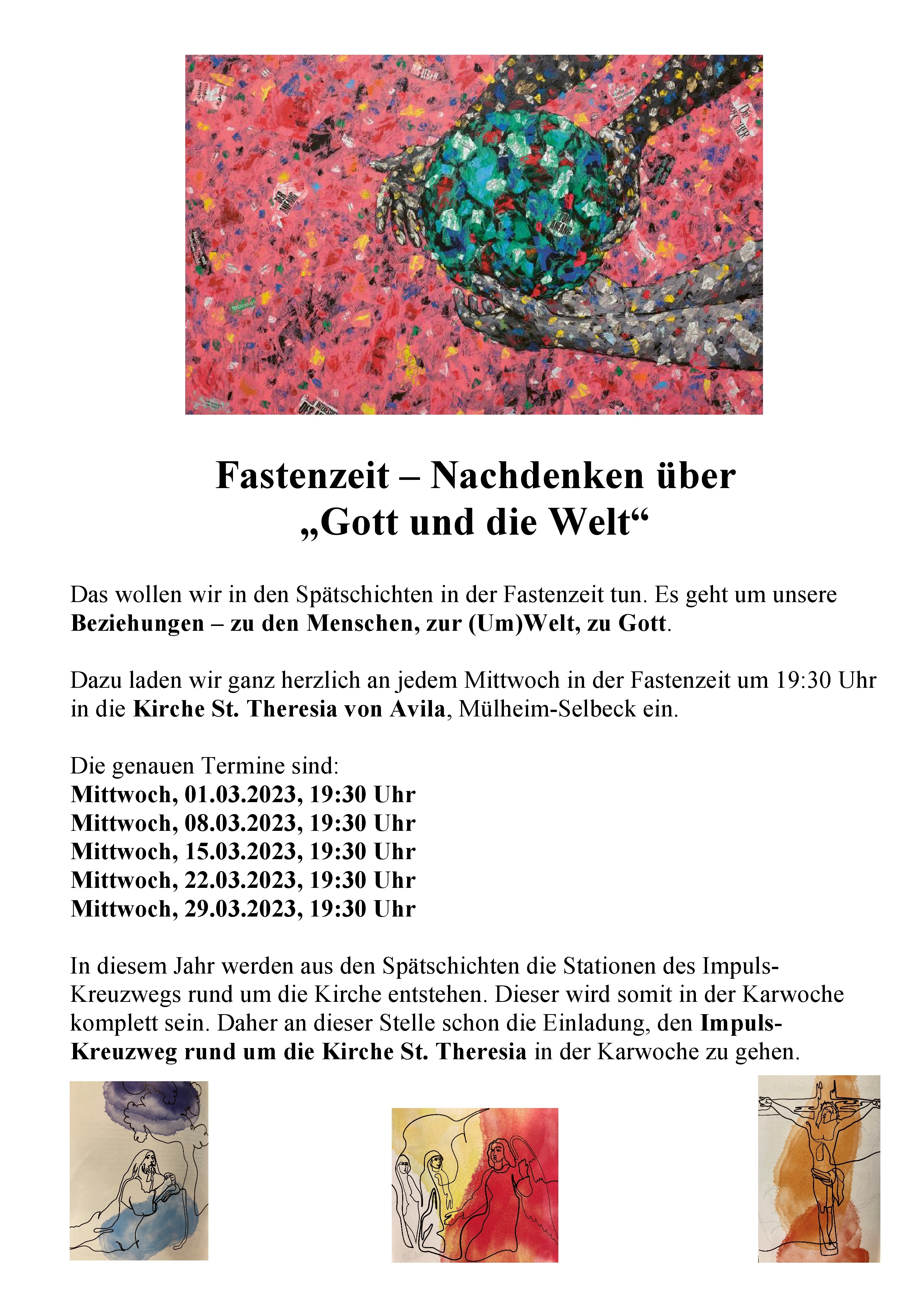 Einladung zur Spaetschicht in St. Theresia